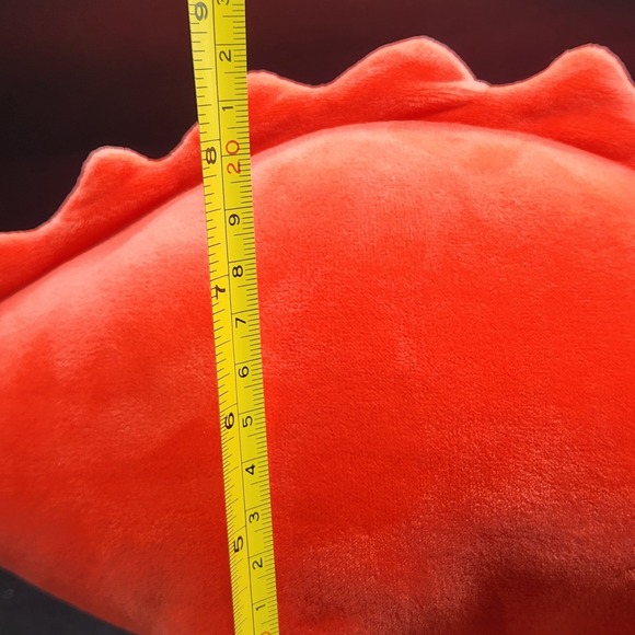 Manhatten Toys Red/Deep Pink Weighted Plush Dinosaur Toy Cute Kids Gift - Picture 9 of 12